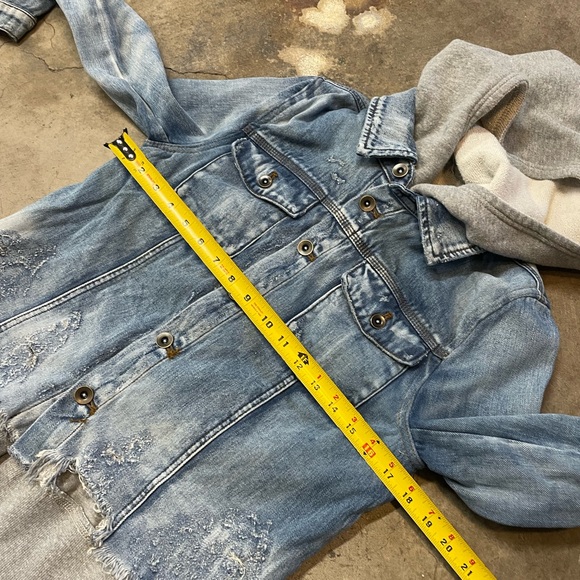 Free People Jean Jacket Hoodie - Picture 4 of 5